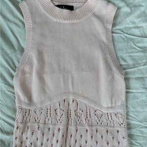 Lulu's Pink Knit Tank Top